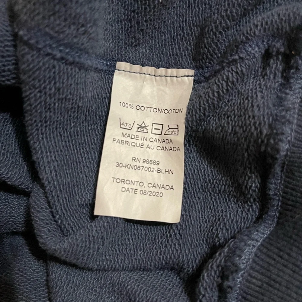 Todd Snyder Todd Snyder + Champion Tipped Turtleneck Sweatshirt in Navy SZ Lg - Picture 6 of 6
